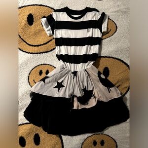 NUNUNU multi print girls dress